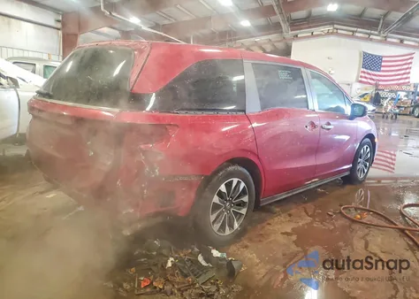 2021 Honda Odyssey Exl z USA, uszkodzony, nr VIN 5FNRL6H78MB042149